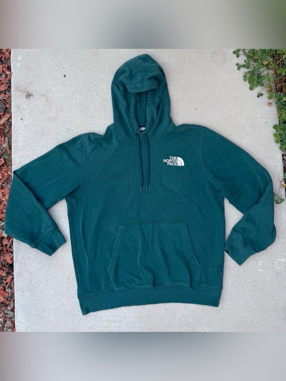 The North Face Green Hoodie with Logo Classic Outdoor Men’s Size Large